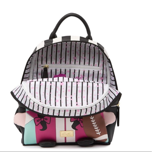 Betsey Johnson Mindy Mid Size Kitsch Football Bag - Picture 3 of 7